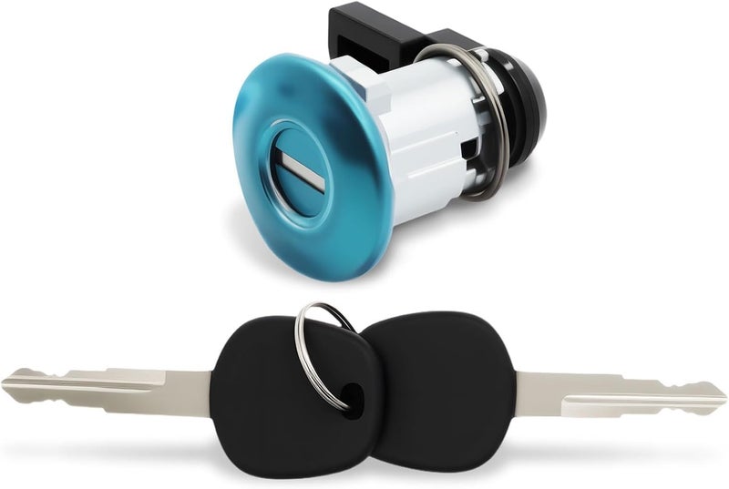 Aspaton Fuel Door Lock Cylinder & Keys Compatible with Tacoma Tundra 1995-2004 69058-35140 69058-26030 69058-34020 Gas Fuel Filler Lid Lock - Image 1